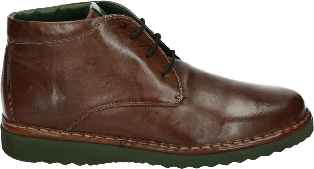 Galizio Torresi - 620348 - Vrije tijd half-hoogHeren veterschoenHeren sneakers - Kleur: Cognac - Maat: 46