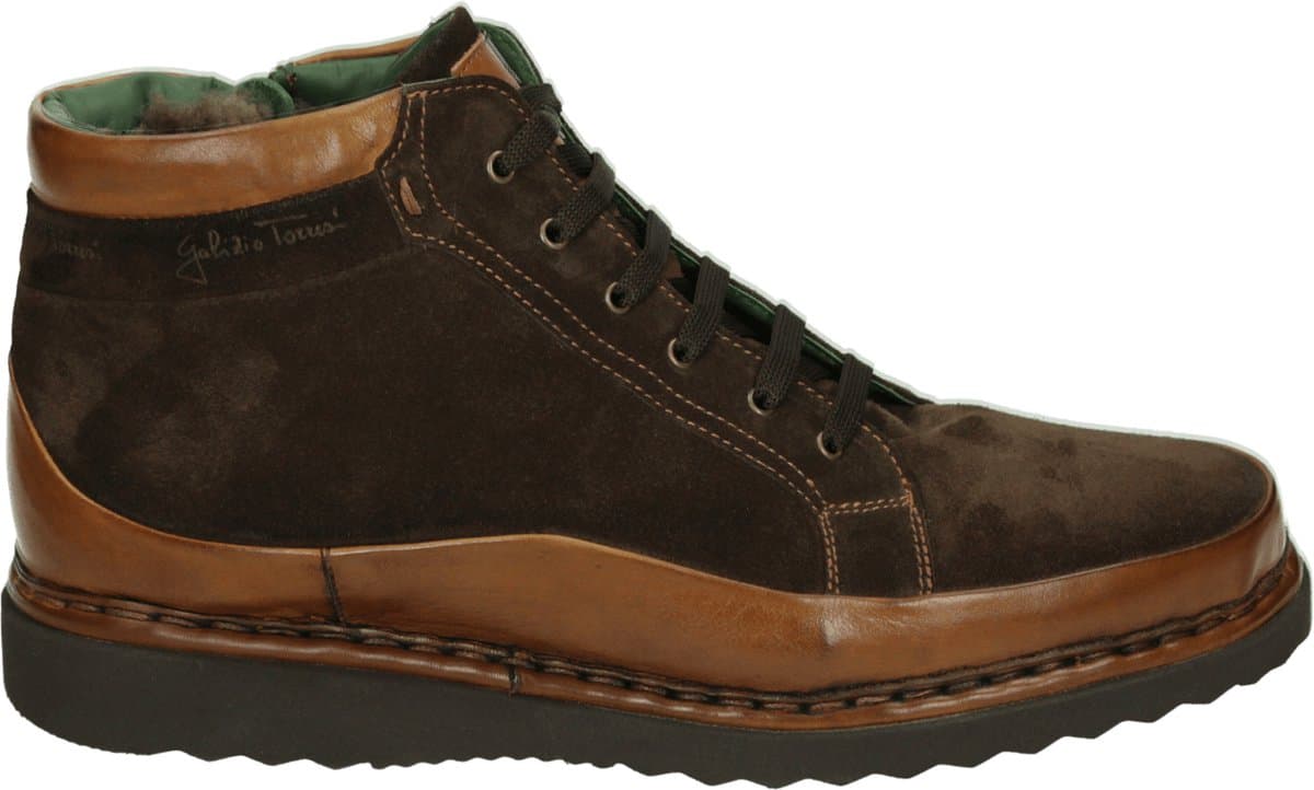 Galizio Torresi - 3620448 - Vrije tijd half-hoogHeren veterschoenHeren sneakers - Kleur: Bruin - Maat: 45