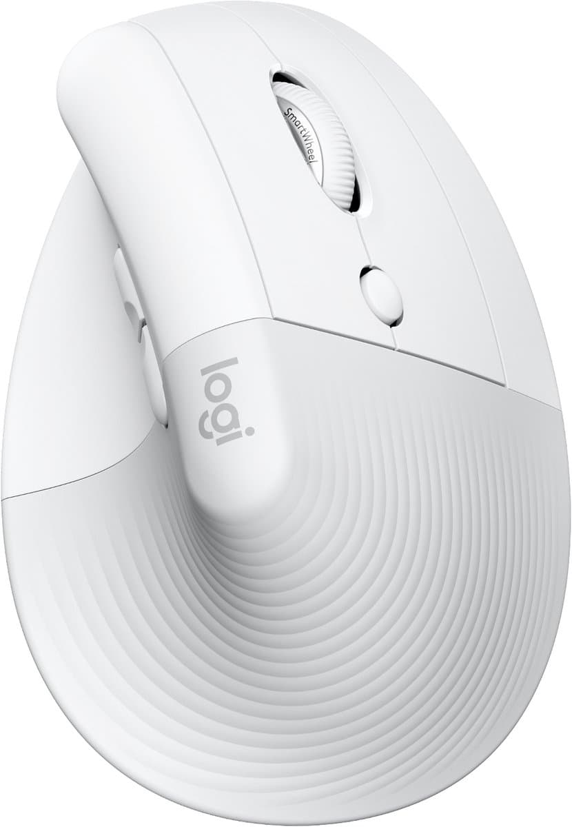 Logitech Lift voor Mac Verticale Ergonomische Muis Wit