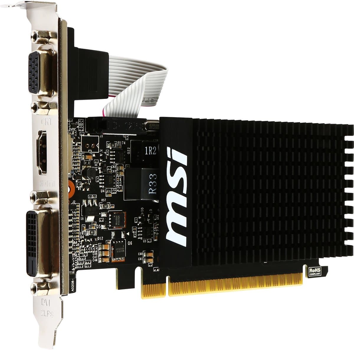 MSI GT 710 2GD3H LP videokaart NVIDIA GeForce GT 710 2 GB GDDR3
