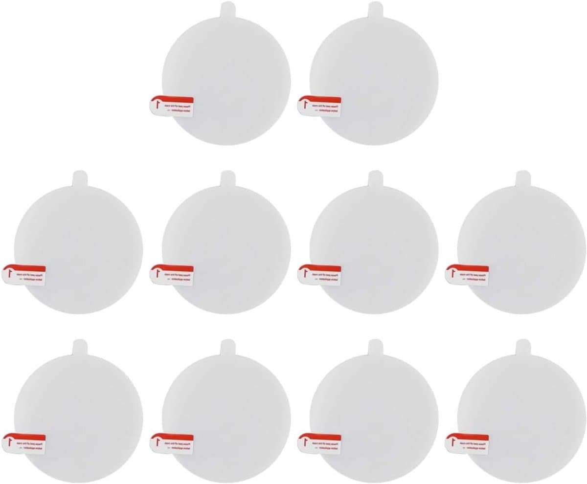 Set van 10 krasbestendige horlogeglas schermbeschermers voor 45 mm ronde smartwatches in blauw TPU materiaal