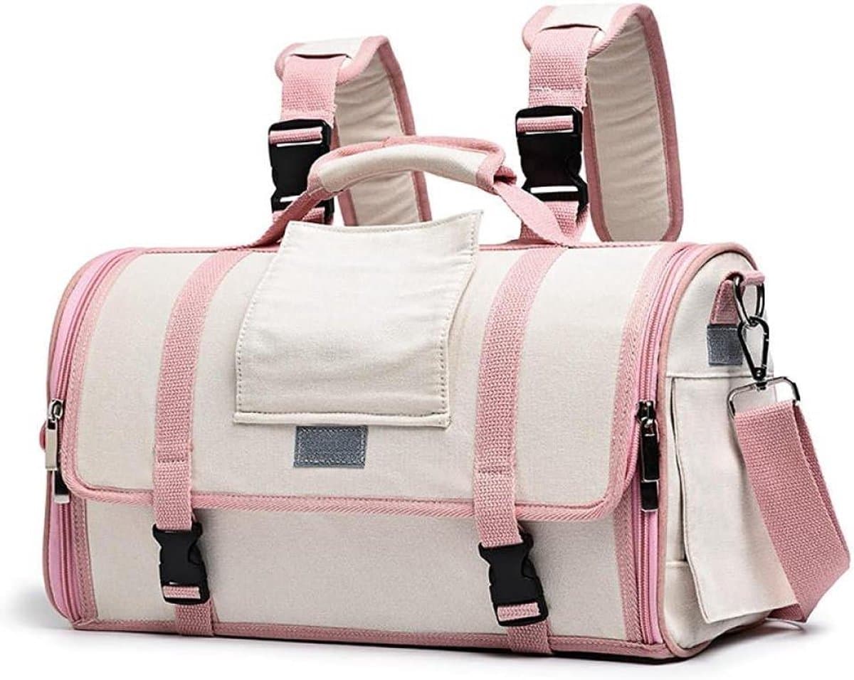 Huisdier Rugzak - Draagbare Reistas - Veilige Uitjes - Ademend Ontwerp - Tot 6 kg - Beige