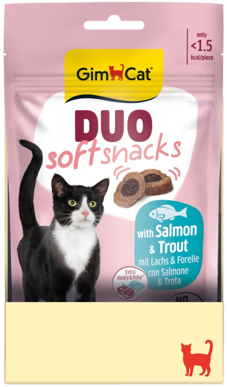 GimCat Duo Kattensnack Zalm & Forel - 12 x 50 gr - Voordeelverpakking