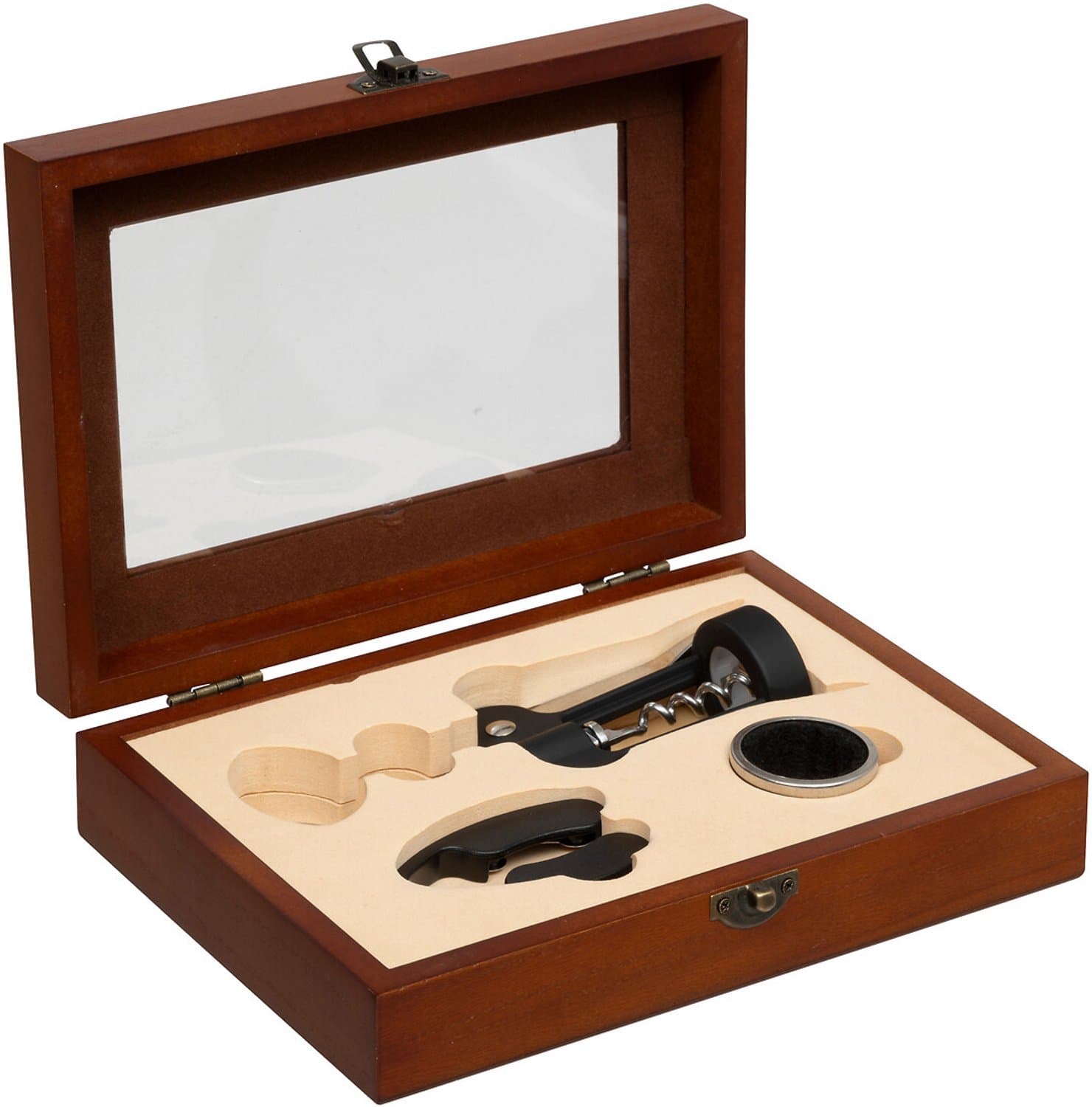 Secret de Gourmet Sommelier Wijnopbergdoos - Bruin, 22,3 x 15,7 x 6,3 cm