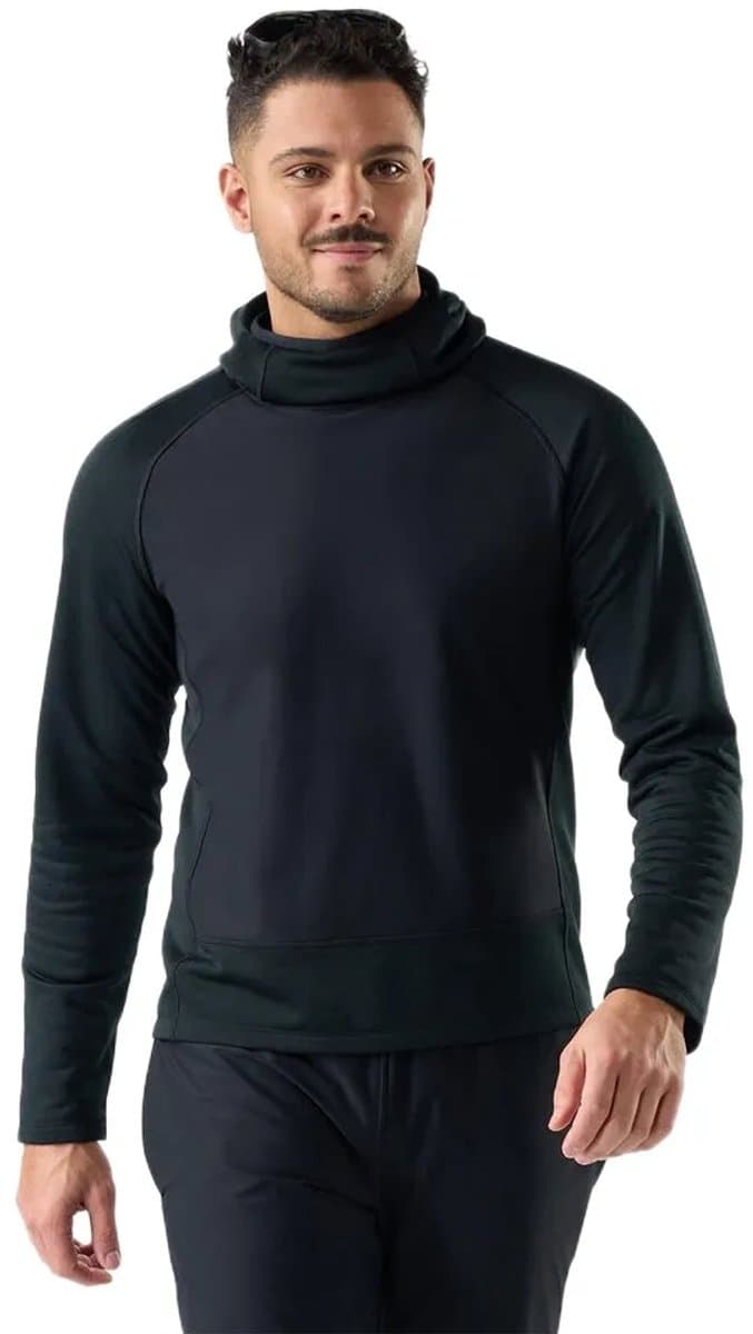 Smartwool Active Wind Fleece Met Kap Zwart M Man