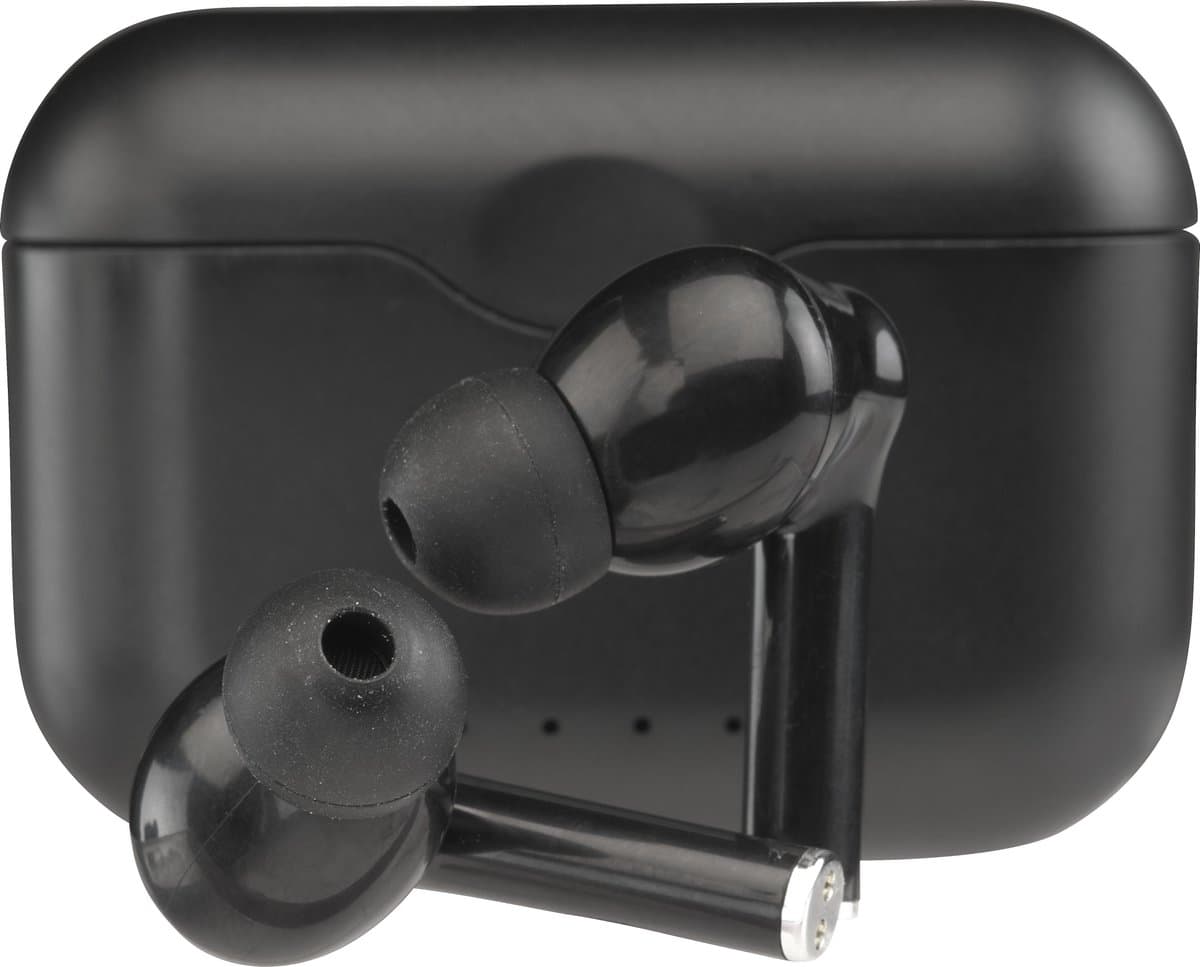 Denver TWE-37 - Earbuds - Wireless - Draadloos Oordopjes - Bluetooth - met oplaad case - handsfree - sporten - headset - In-ear - Zwart
