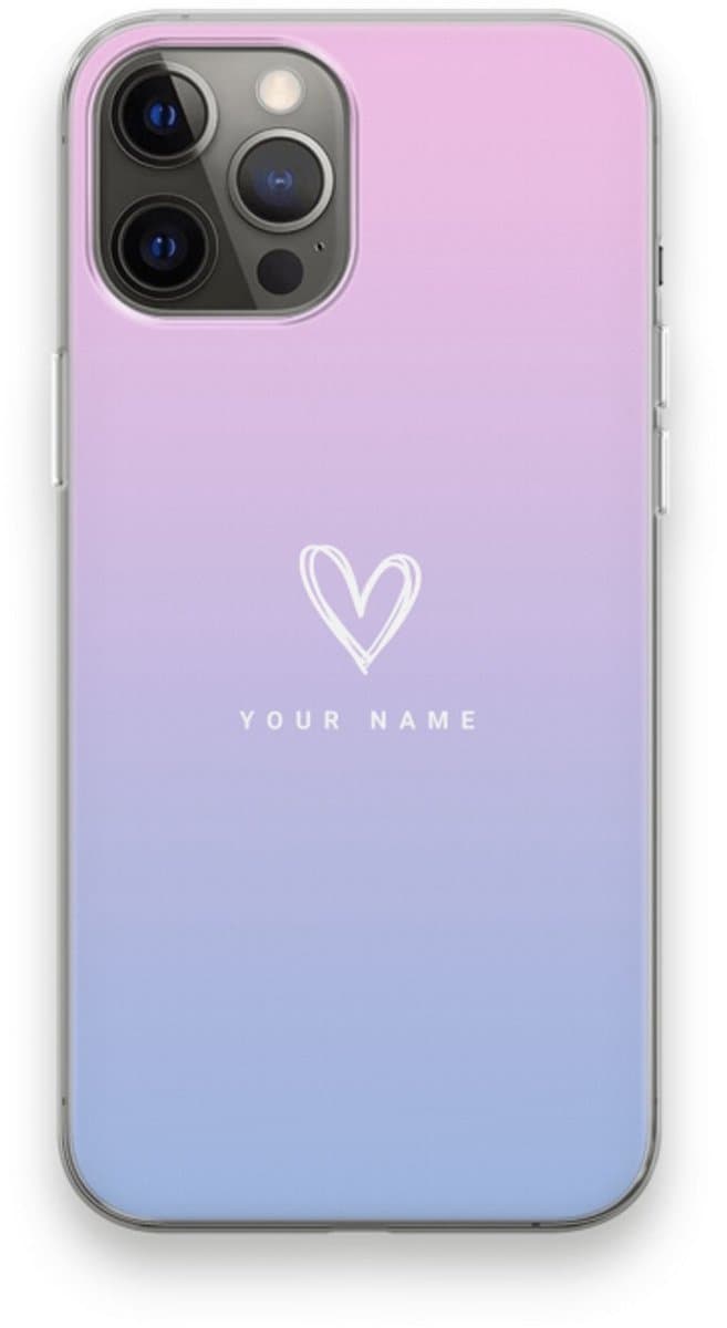 Gepersonaliseerd - Case Company® - Hoesje geschikt voor iPhone 12 Pro Max hoesje - Klein hartje - Soft Cover Telefoonhoesje - Bescherming aan alle Kanten en Schermrand
