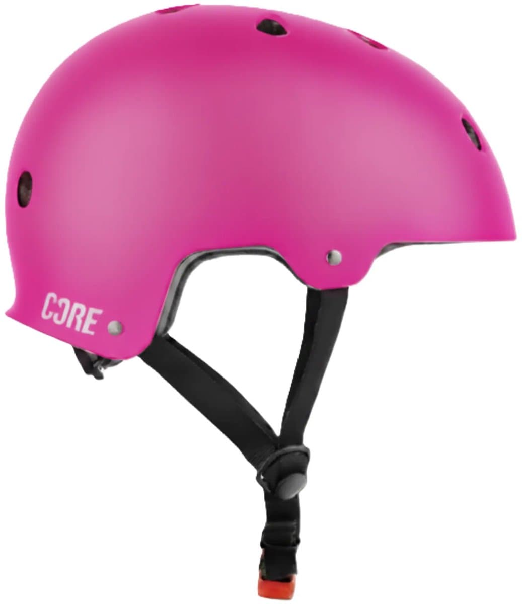 Core Action Sport Helm Roze Lichtgewicht Skate- en Stunthelm met EPS-schuim, Ventilatiegaten en Verwisselbare PaddingL/XL