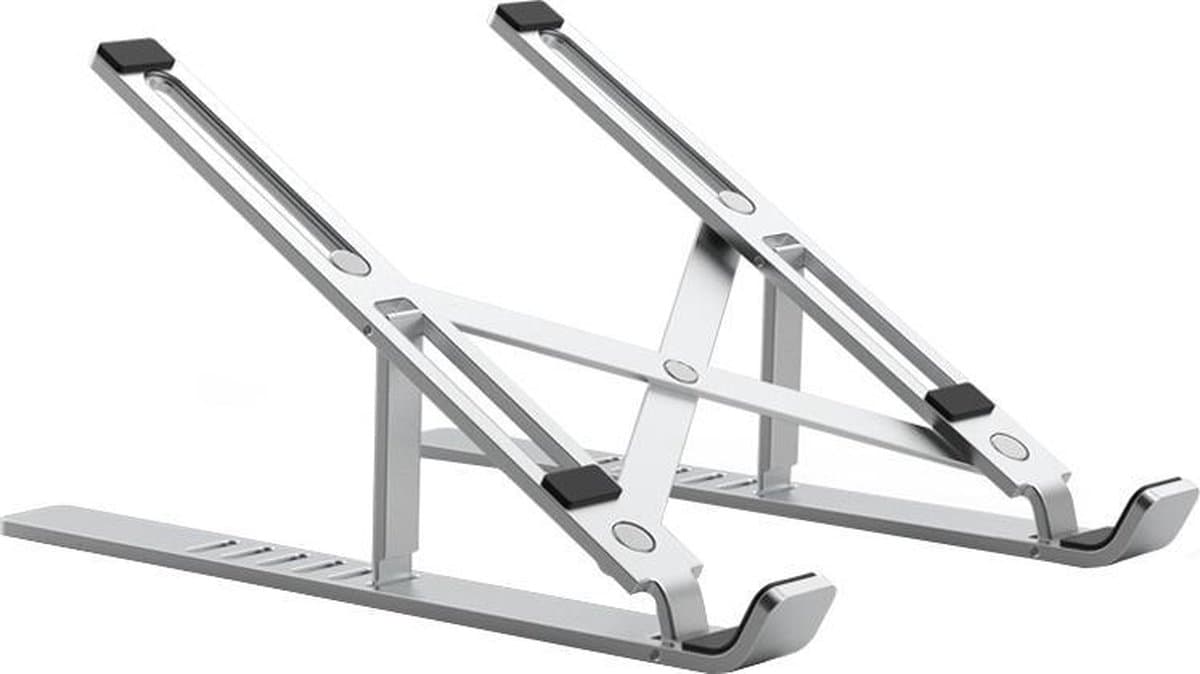 WiWU - Universele Aluminium Laptop standaard -  laptop houder 11.6 tot 15.6 inch - laptop verhoger in verstelbaar - Zilver