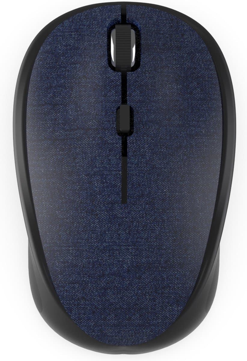 BasicTeQ: Inca IWM-300RL muis blauw. Nano-USB, Wireless, 1600 DPI, Stoff