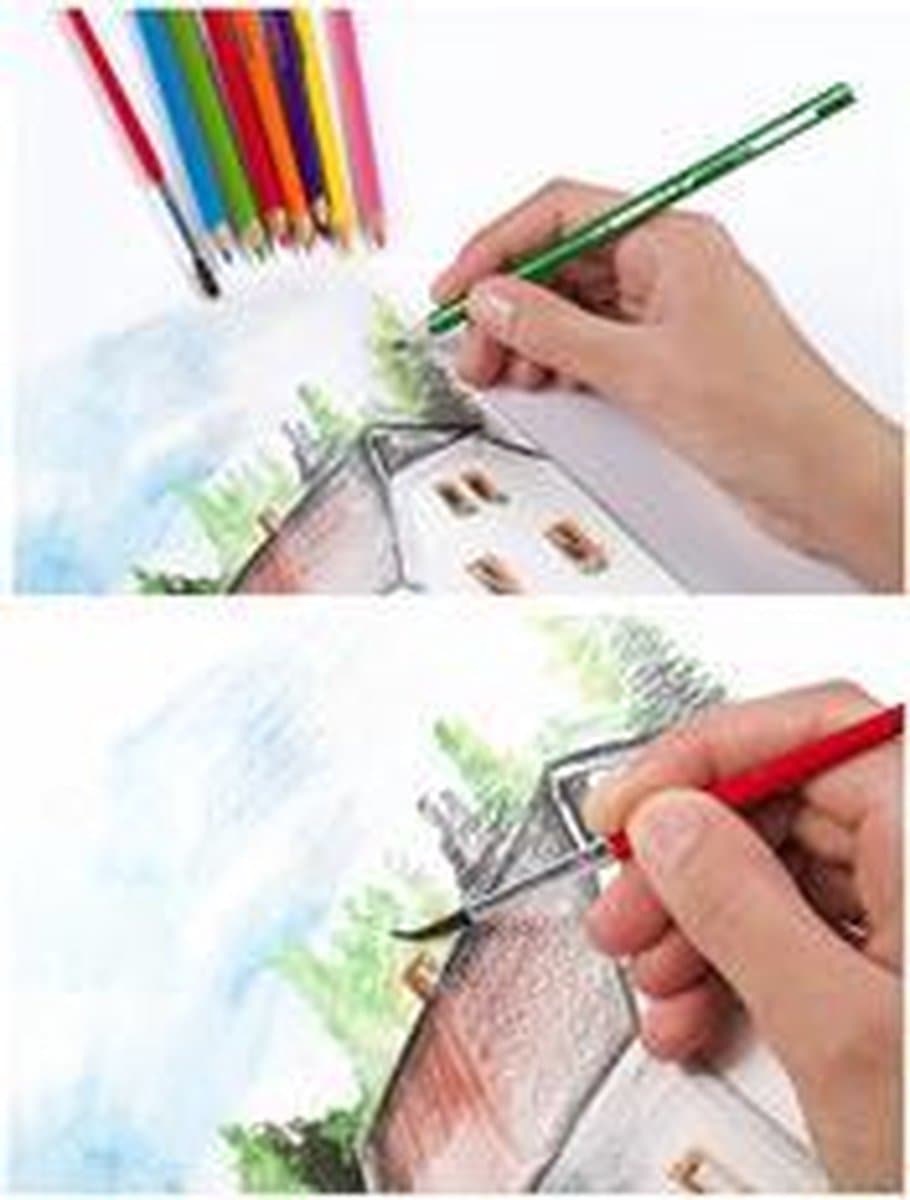 Kores aquarel kleurpotloden 'Akuarelle', driehoekig, set van 12