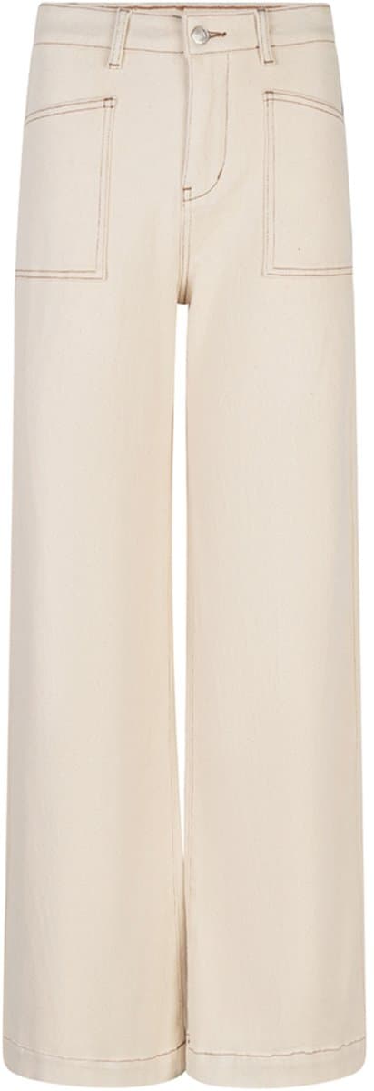 EsQualo Jeans Trouser Wide Twill Sp26 12020 Natural Dames Maat - W36