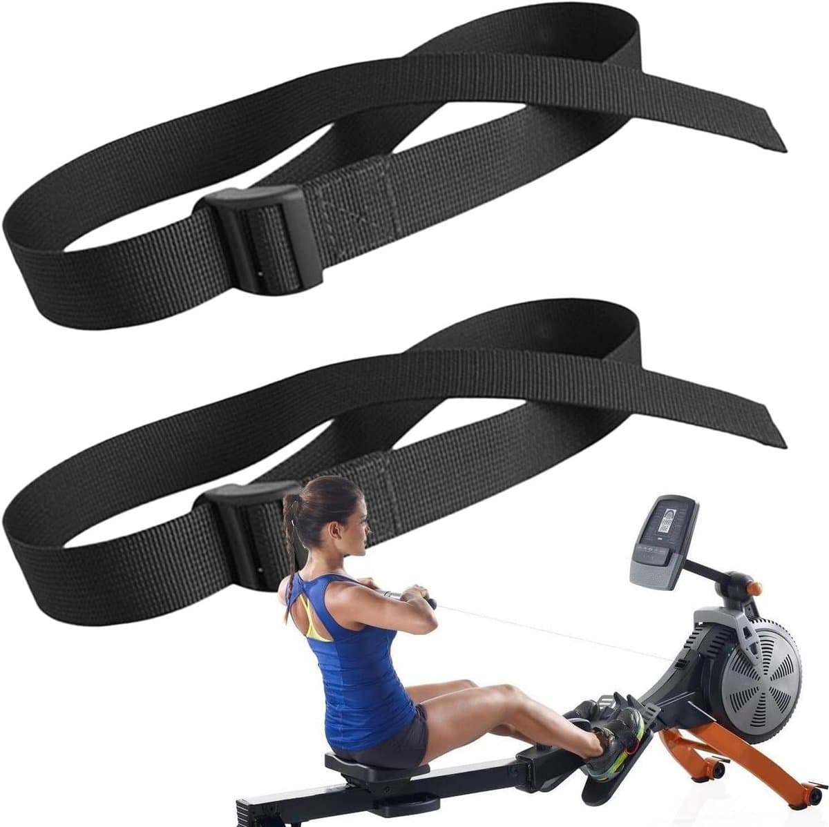 Fietspedaalbanden - Pedaalriemen - Fitness Training - Verstelbare Lengte - 75 cm - Zwart