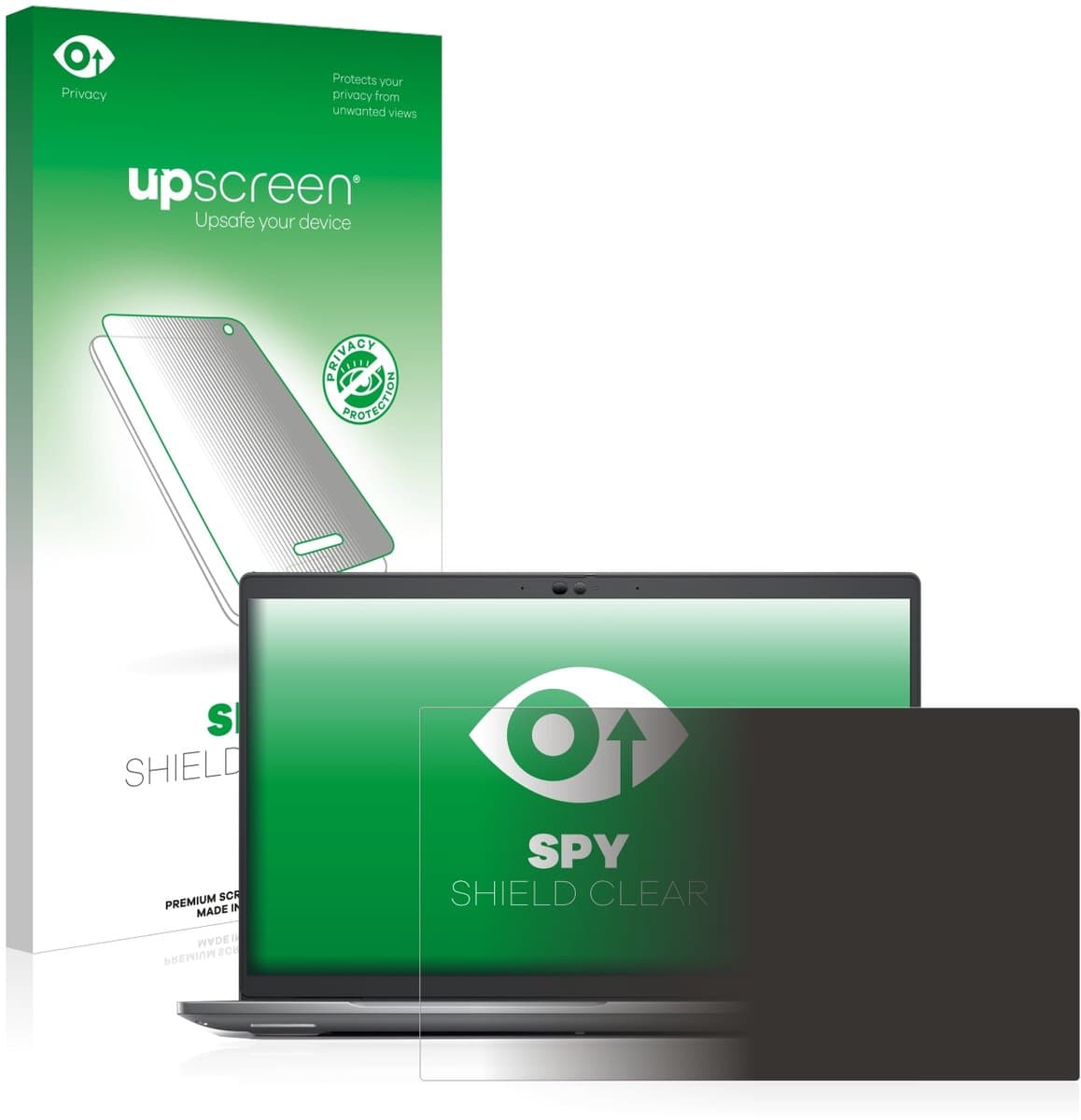 upscreen - privacy screenprotector voor Dell Precision 3570 - Folie Beschermfolie Blauwlichtfilter