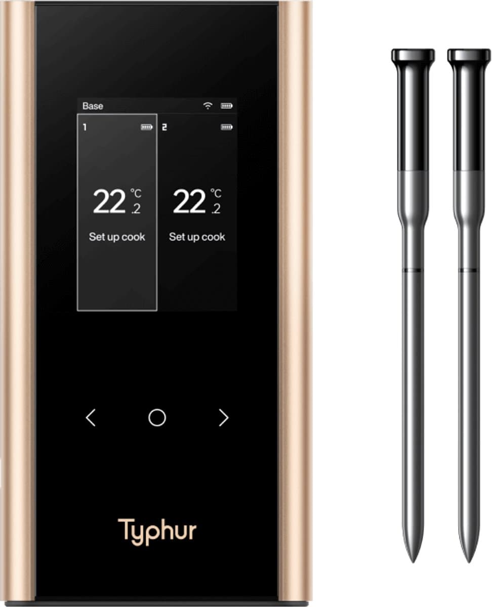 Typhur Sync Gold Dual - Wireless Thermometer - Sub 1GH - Bluetooth - Wifi