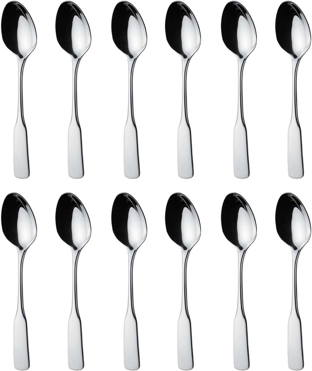 Espressolepels Set van 6, RVS Klassiek Ontwerp