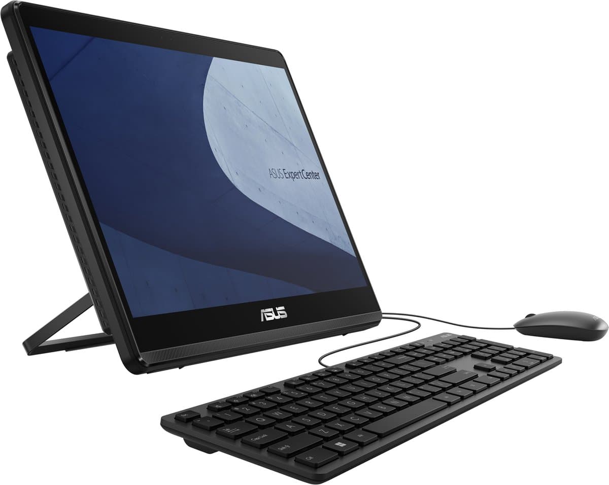 ASUS ExpertCenter E1 AiO E1600WKAT-BMR082W Intel® Celeron® N N4500 39,6 cm (15.6") 1920 x 1080 Pixels Touchscreen All-in-One tablet PC 4 GB DDR4-SDRAM 512 GB SSD Windows 11 Home Wi-Fi 6 (802.11ax) Zwart