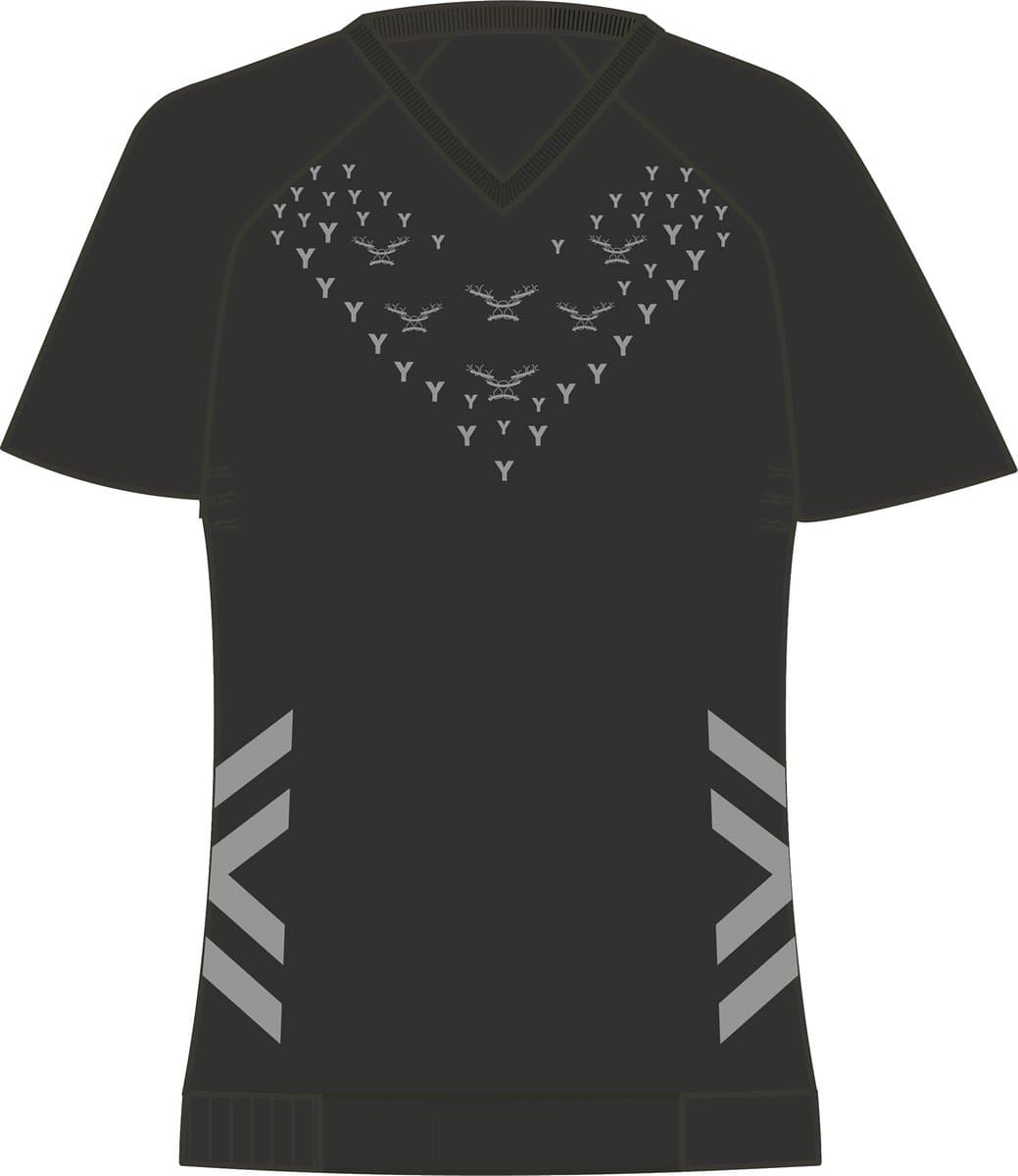 X-Bionic Twyce Run Shirt Korte Mouwen Dames X Black/Rhino Grey - Maat S