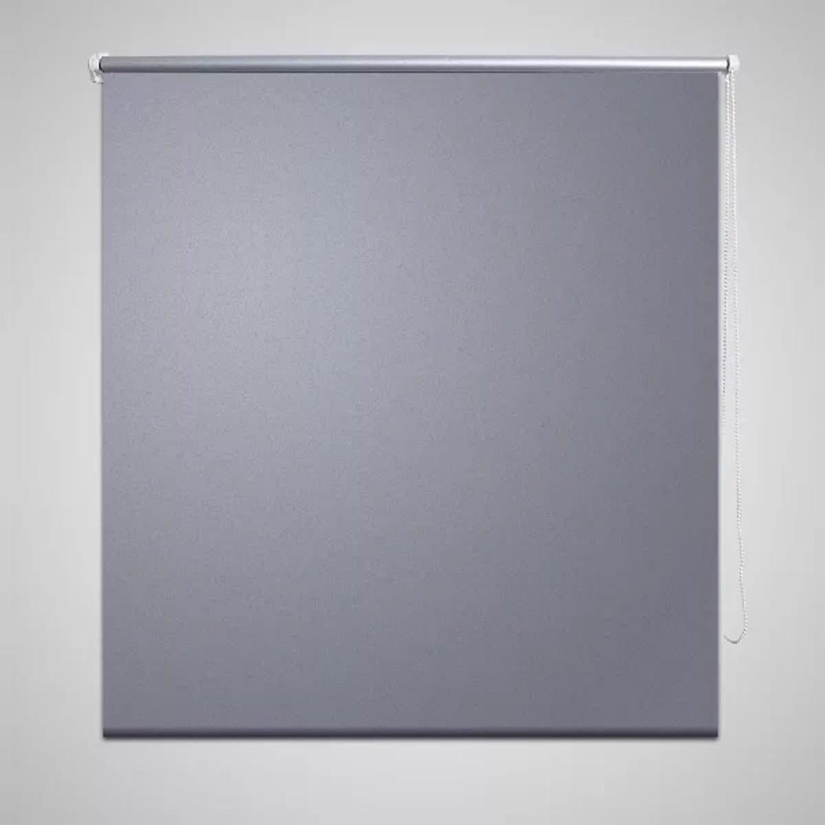 vidaXL - Rolgordijn - verduisterend - 144,4 - x - 230 - cm - stofbreedte - 140 - cm - grijs