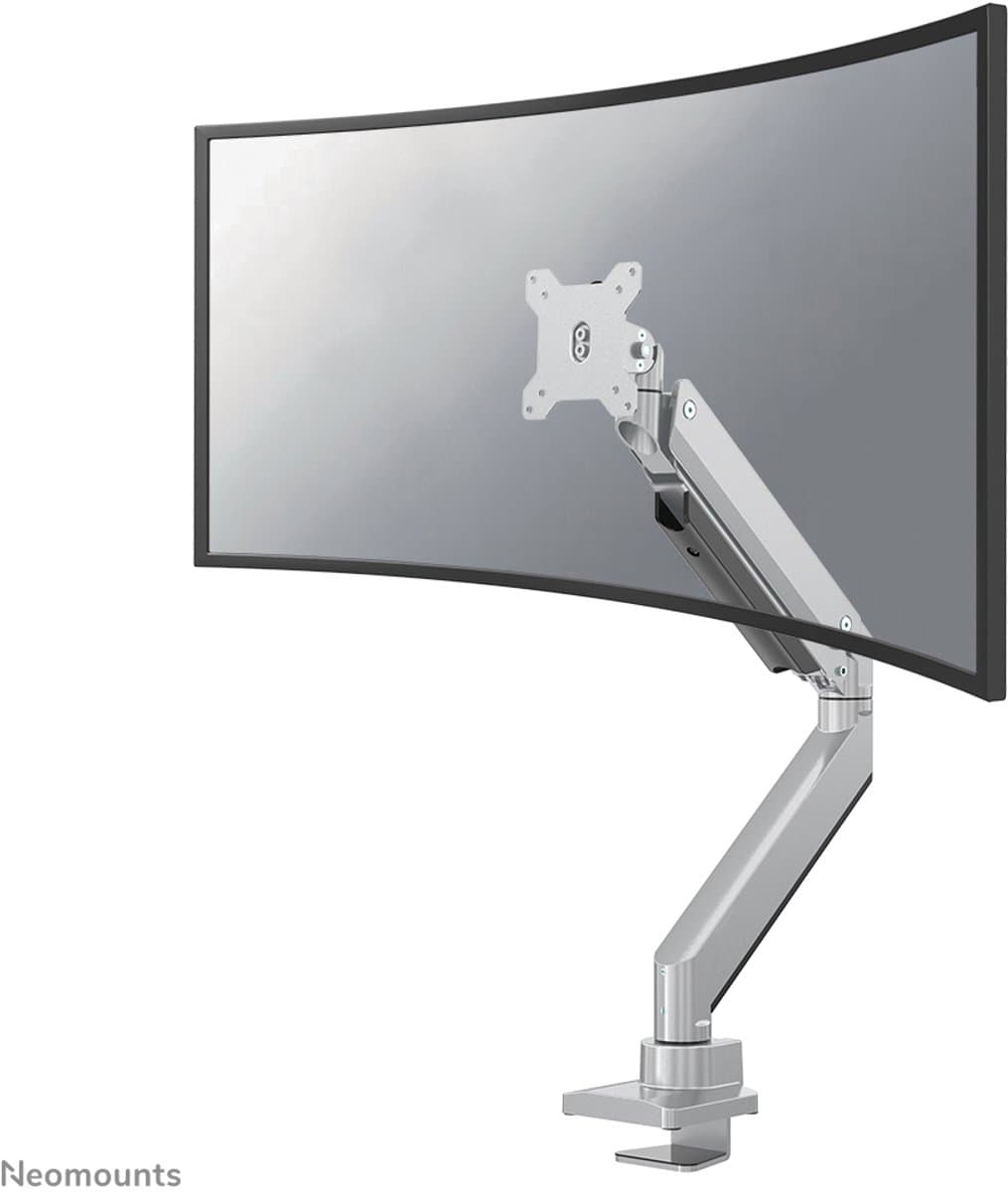 Neomounts NM-D775SILVERPLUS Monitorarm 10-49" - gasveer - Topfix - 180°-stop