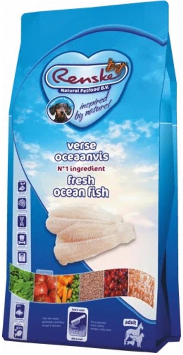 Hondenvoer RENSKE - Oceaanvis Hypoallergeen - Compleet, 6.5 kg, Rijk aan Omega 3 Vetzuren