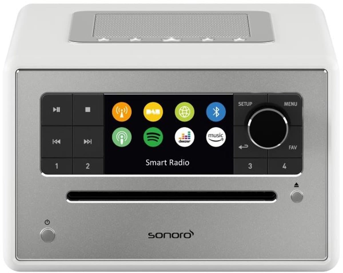 Sonoro Elite 2025 Internet Radio met CD-Speler - Hoogglans wit