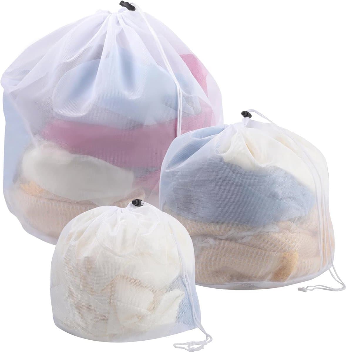 Wasnetten Voor Wasmachine - Herbruikbare Fijne Mesh Waszakken Set van 3