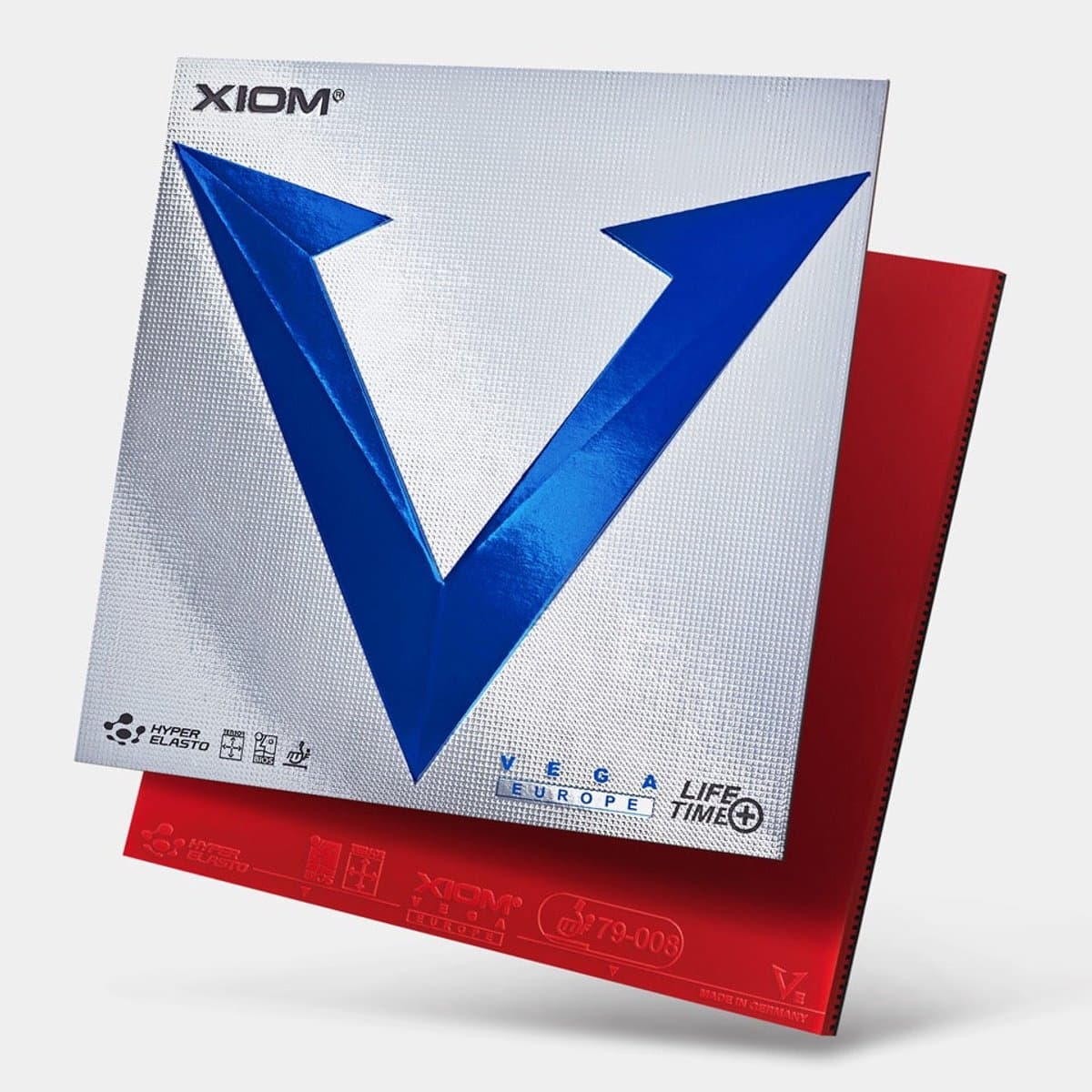 Xiom Vega Euro - Zwart - 2.0 - Tafeltennis Rubbers