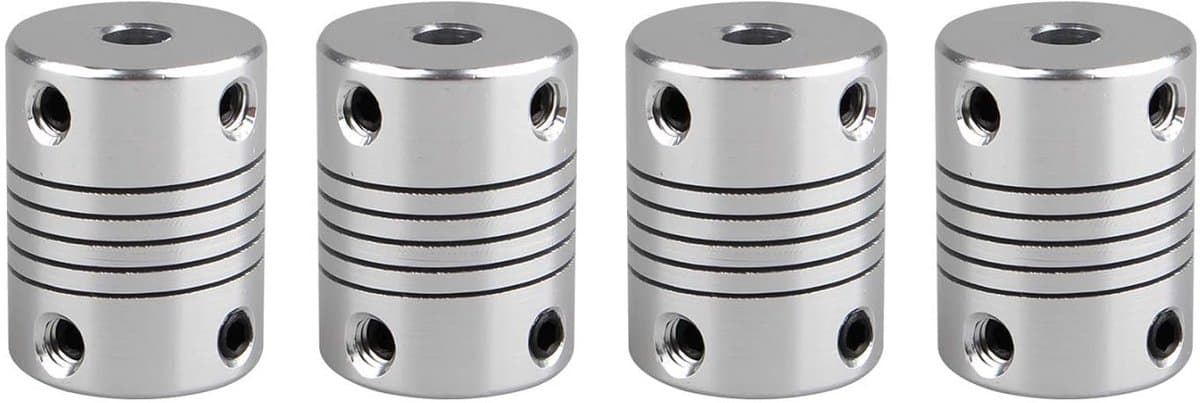 Flexibele As Koppelingen Voor 3D-printers en CNC-machines - Aluminium Koppelingen 5MM