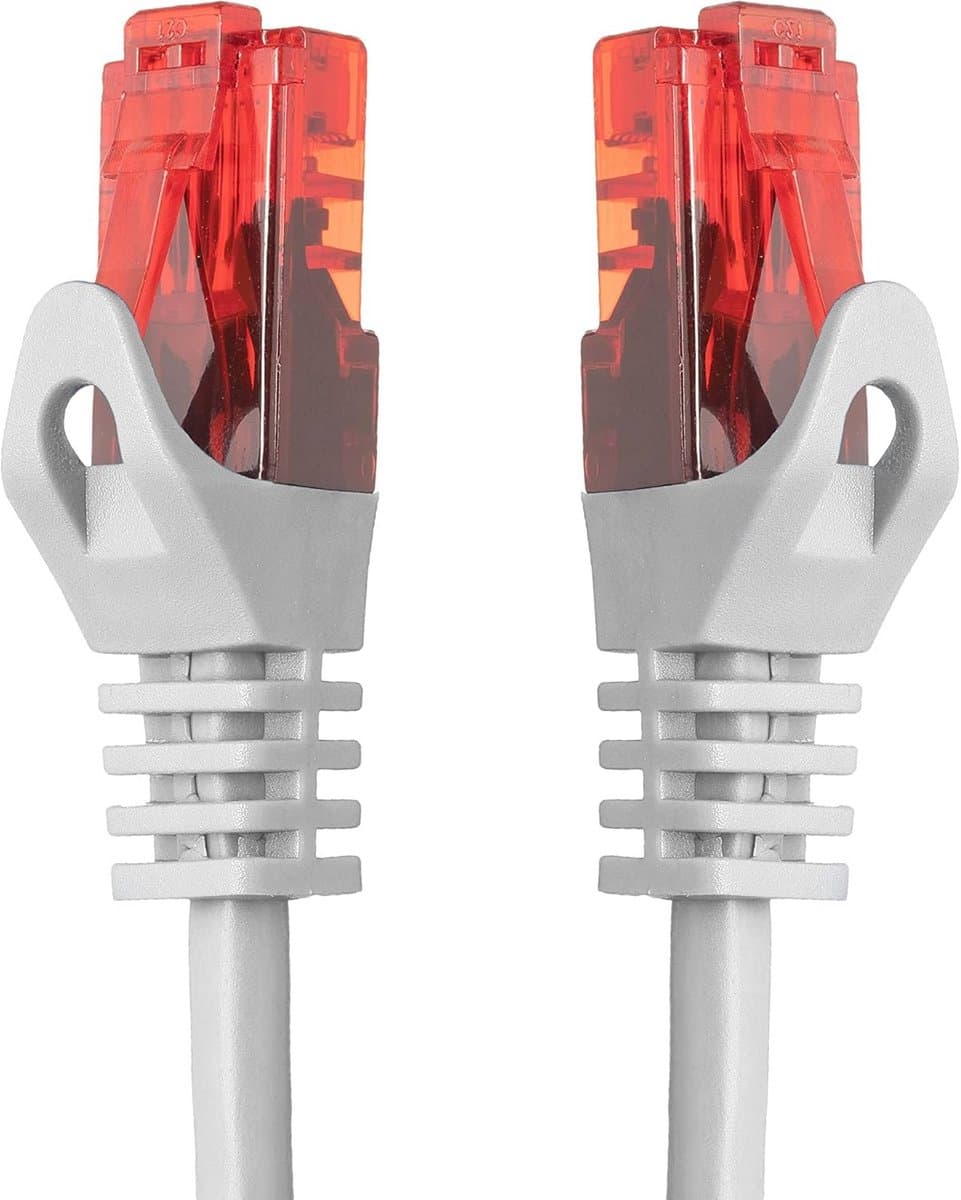 Gigabit Netwerkkabel Patchkabel 15 Meter Wit - Snelle Ethernet LAN DSL Kabel met RJ45 Connectoren