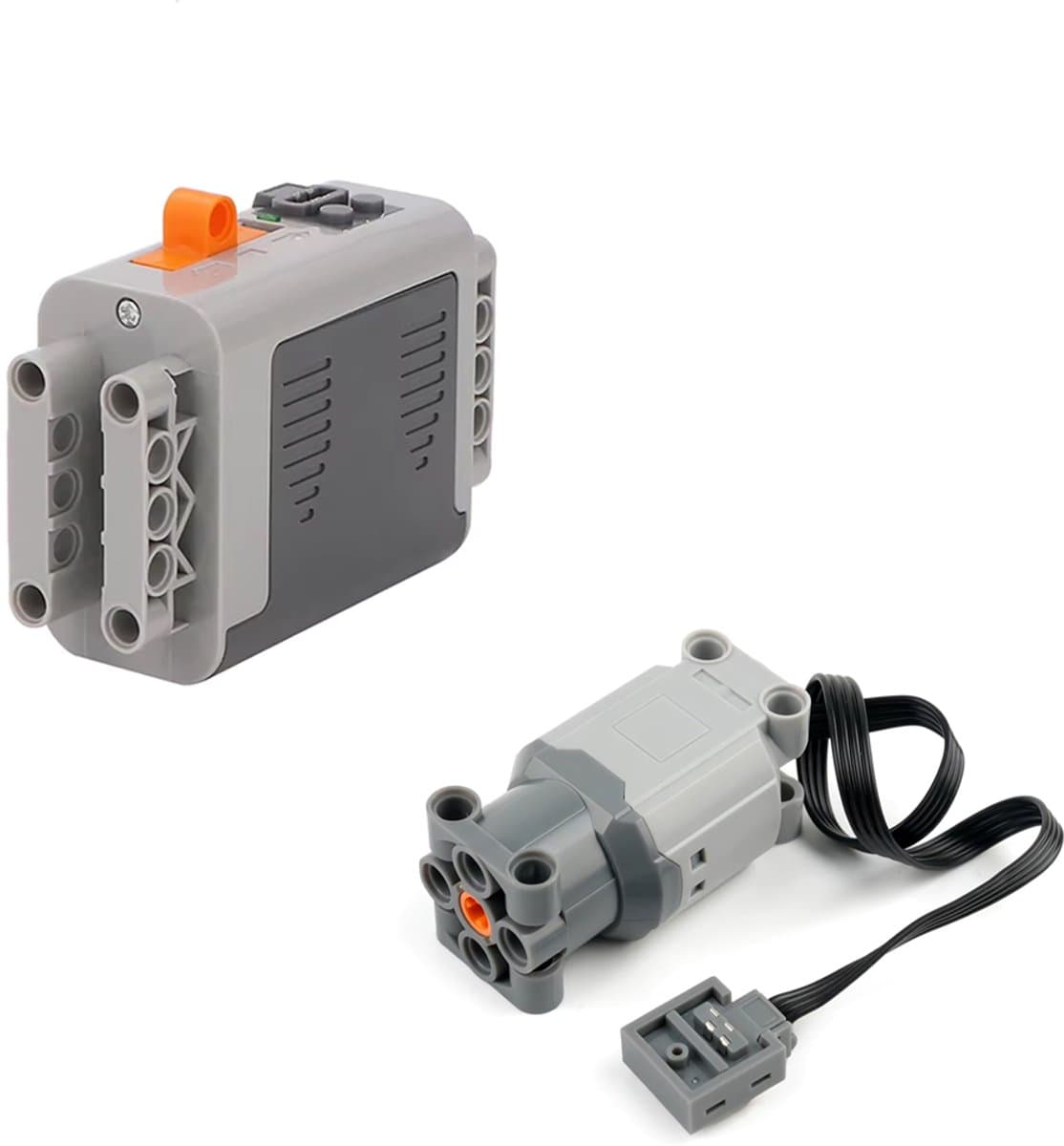 DW4Trading L Motor + Batterijhouder 6x AA Serie 88003 + 8881 - Compatibel met Grote Merken