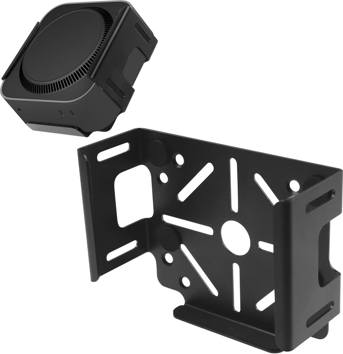 VESA Montagebeugel voor Mac mini M4 / Pro - Ruimtebesparende Ophanging Onder Bureau of Achter Monitor