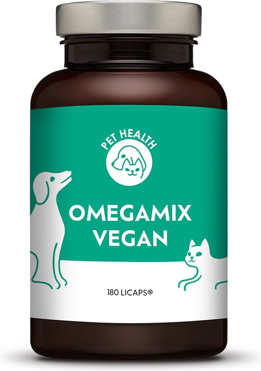 Pet Health - Omegamix green® - 180 capsules - Omega-3 algenolie EPA en DHA - Voor Kat & Hond