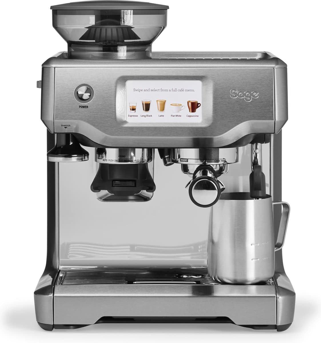 Sage the Barista Touch™ Brushed Stainless Steel Pistonmachine RVS