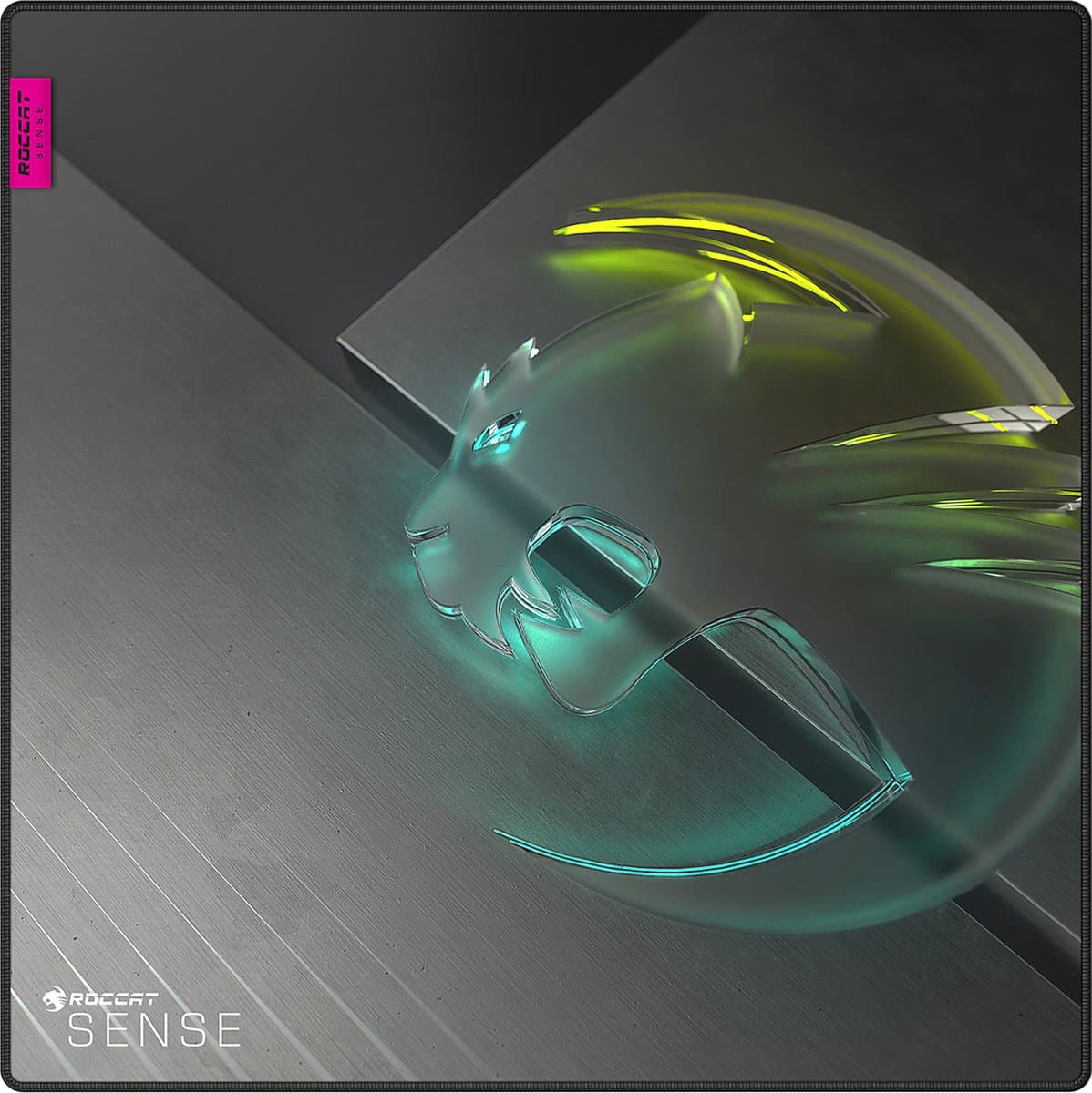 Roccat Sense Icon Vierkant - Gaming muismat - Zwart