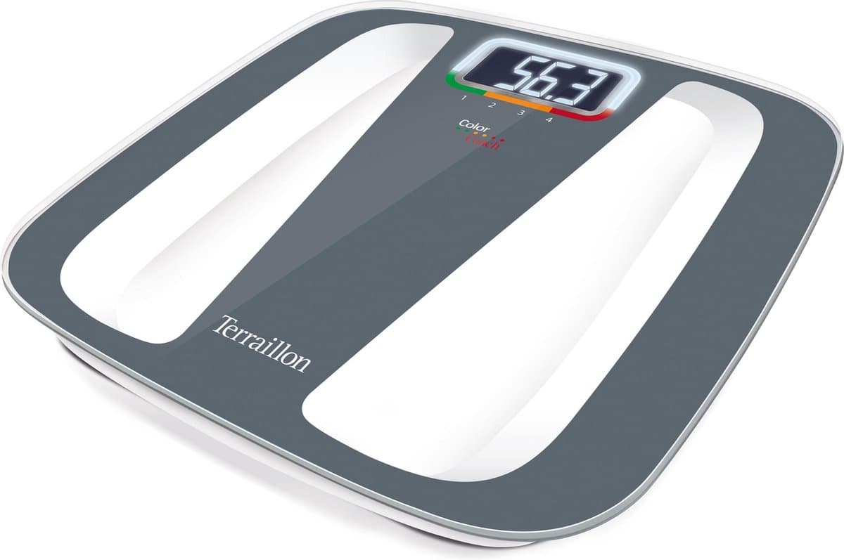 Terraillon Color Coach Quattro weegschaal - bewaakt  gewicht en gewichtsverschil tussen 2 metingen