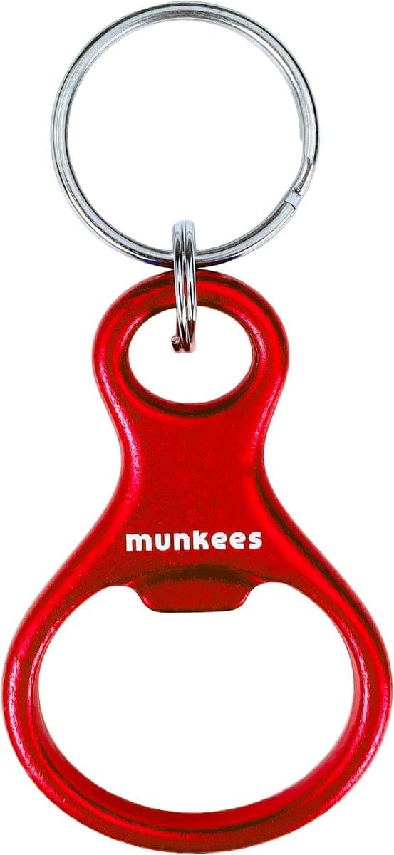 munkees Key ring Rear with bottle opener made of high quality aluminum, key ring, 3407 (red) - ShopVlot