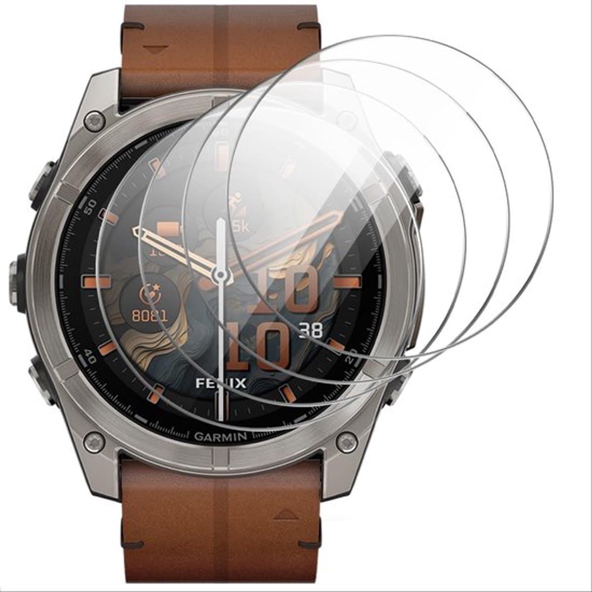 Schermbescherming voor Garmin Fenix 8 51mm met gehard glas