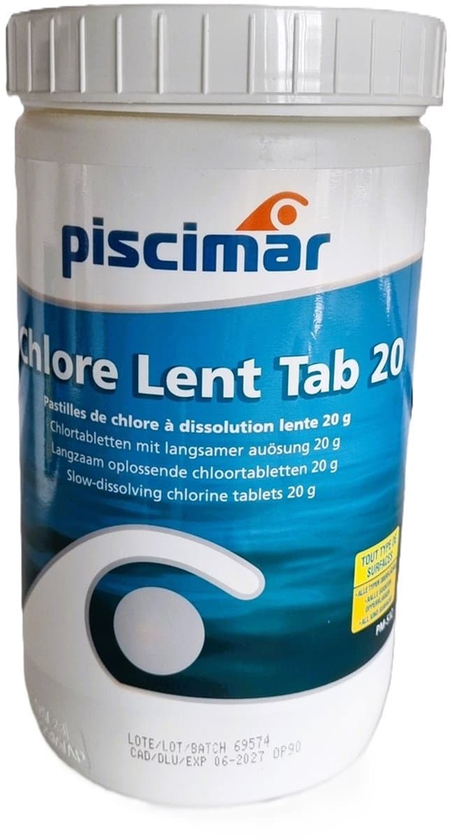 Piscimar – Zwembadonderhoud – Chloortabletten – 20 g – 1 kg