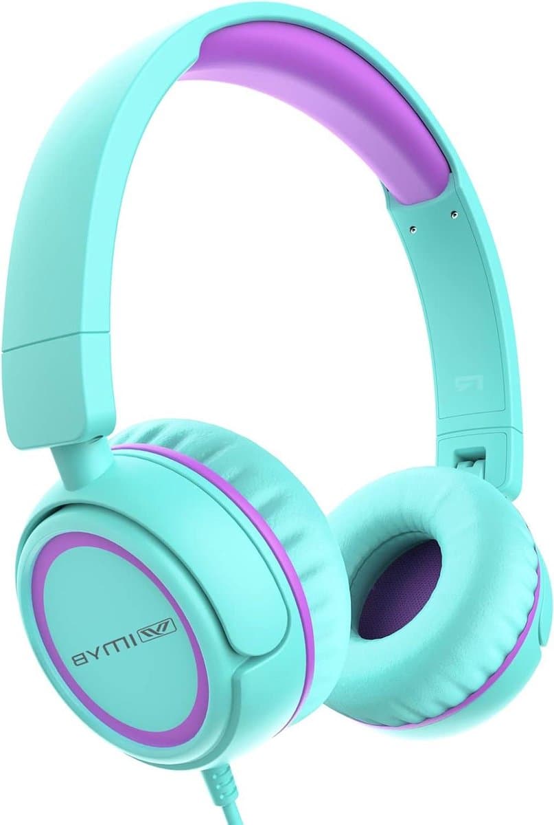 Opvouwbare Kinderkoptelefoon Bedraad Stereo - 85dB Volumebegrenzing voor Veilig Gehoor - Verstelbaar voor School, Tablet en Reizen
