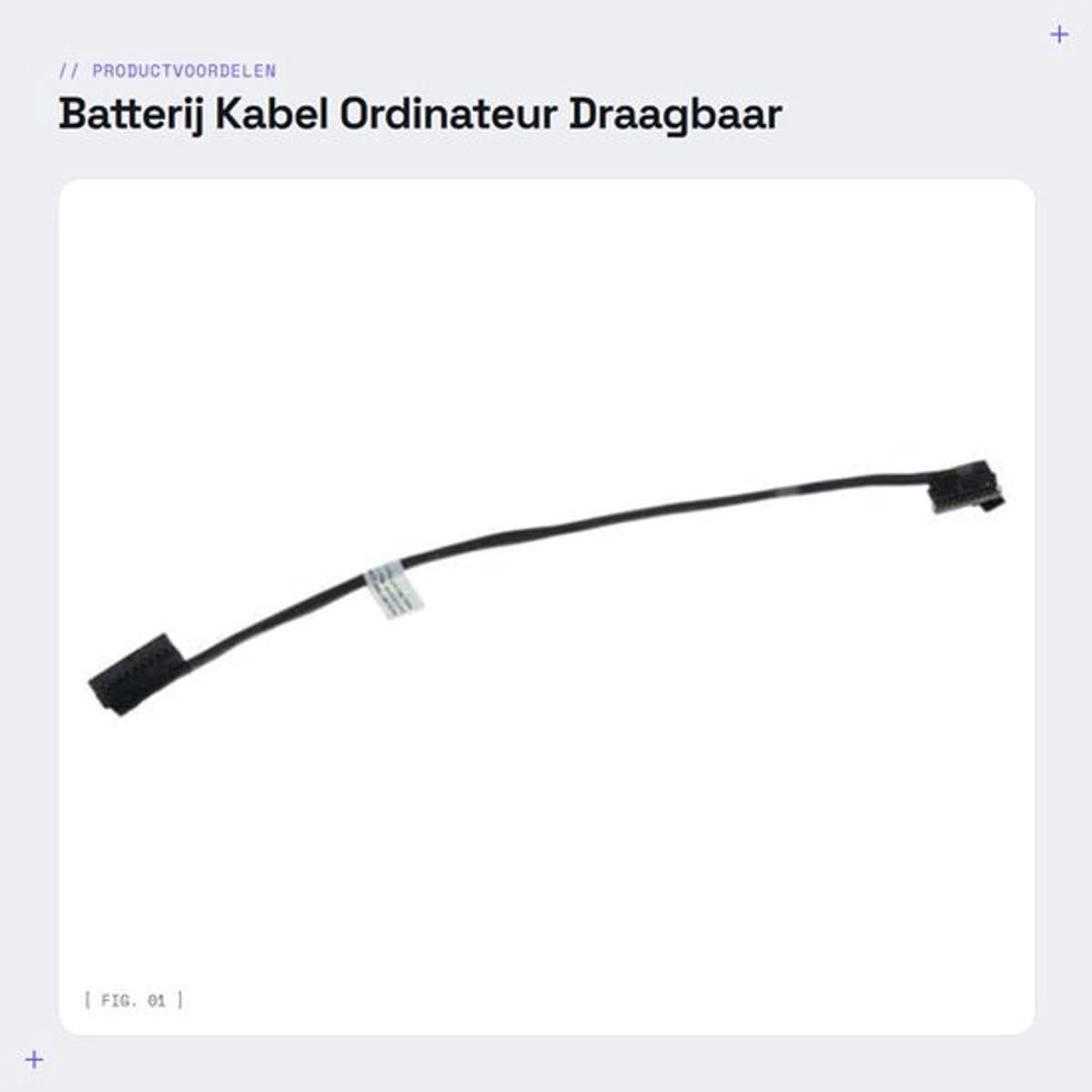 Batterij Kabel Ordinateur Draagbaar - Vervangingskabel - 9.7 inch - Geschikt voor Dell Latitude - Veilig verpakt - Ideaal voor onderweg