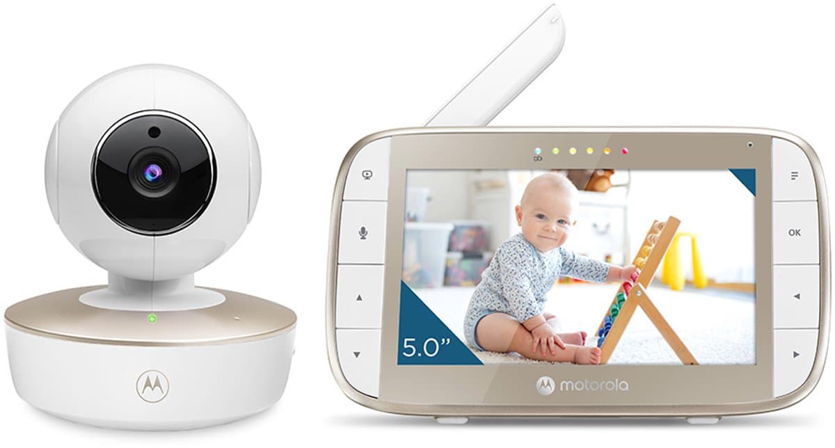Motorola Nursery Babyfoon met Camera - Baby Monitor VM50G - Baby Camera met Kleuren Display, Tweeweg Communicatie en Infrarood Nachtvisie - 50M Bereik - Inzoomen, Kantelen en Draaien