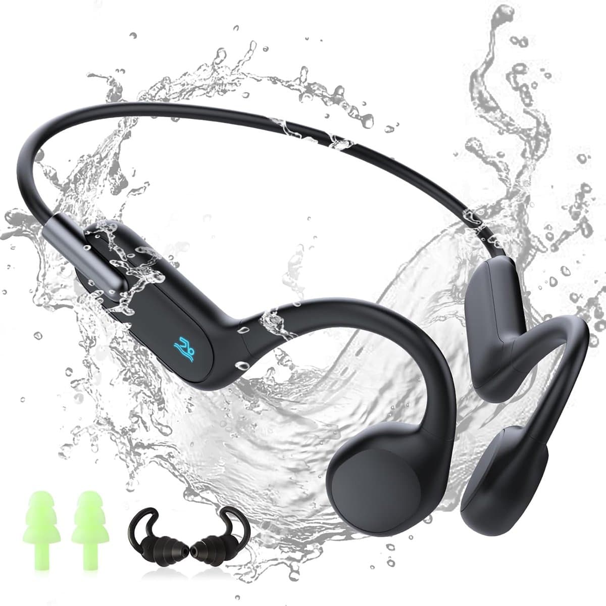 Open-Ear Koptelefoon - Zwem Koptelefoon - Onderwater Muziek - Botgeleiding Technologie - 32 GB Opslag - Blauw