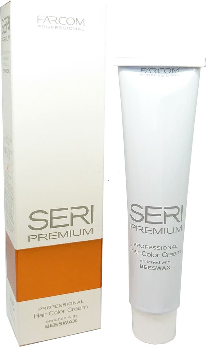 Farcom Seri Premium Hair Color Cream Permanente Crème Haarkleur Kleuring 60ml - 07.4 Copper Blonde