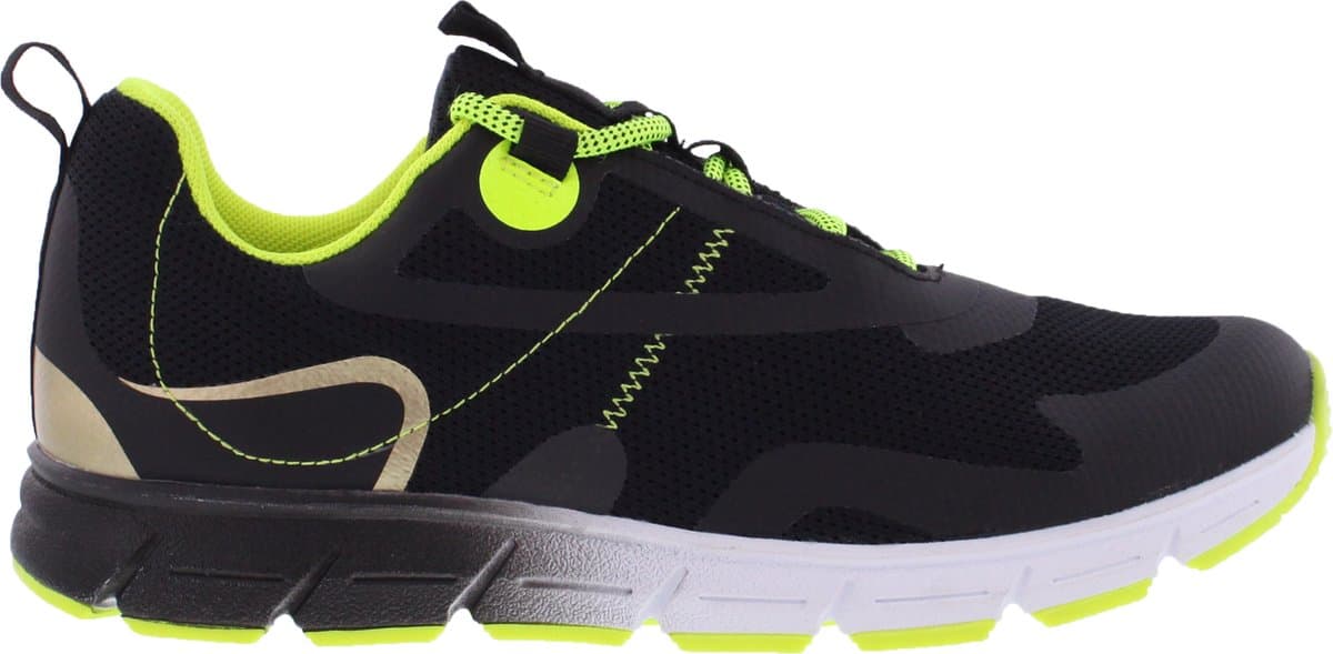 Piedro Sport - Dex - Sneakers - Zwart Geel - Vetersluiting - Schoenmaat 40 - Valt kleiner: bestel een maat groter