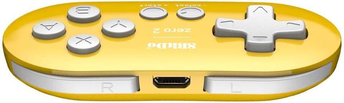 8Bitdo Zero 2 Mini Bluetooth Gamepad - Geel
