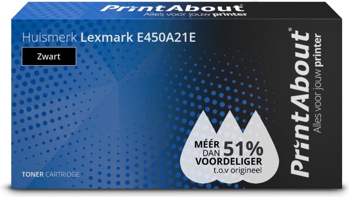 PrintAbout - Alternatief voor de Lexmark E450A21E / zwart