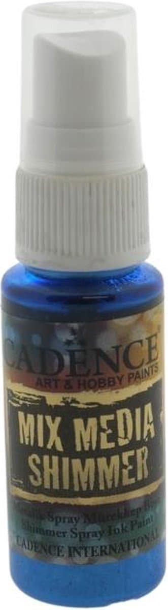 Cadence Mixed Media Shimmer Inkt Spray Metallic 25 ml Blauw