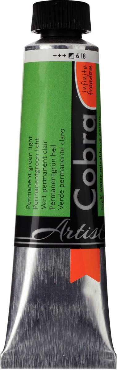 Olieverf - #618 Permanentgroen Licht - Cobra Artitst - 40ml