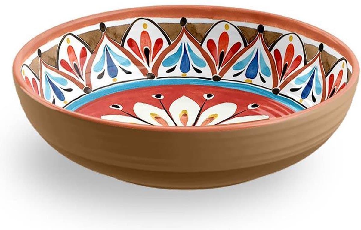 Touch-Mel - Soepbord Madrid 20cm - gemaakt van melamine (set van 2) - Diepe borden